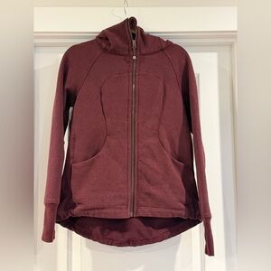 Lululemon Athletica Maroon Utility Jacket